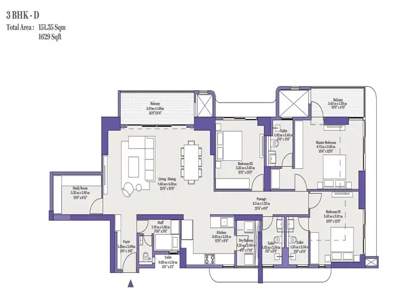 Birla Punya Floor Plan